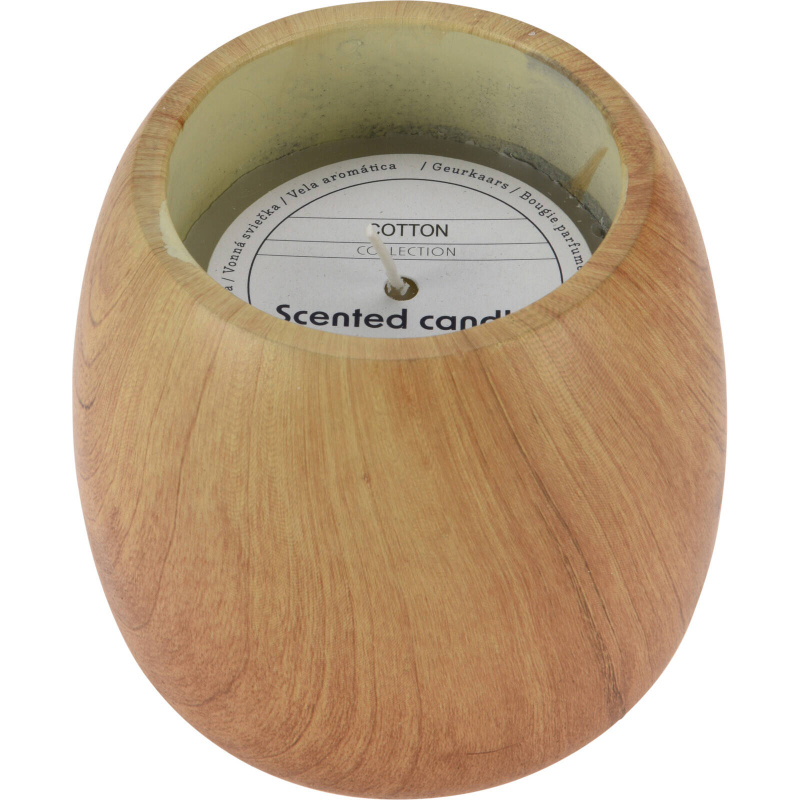 Home Styling Collection Vonná svíčka v cementovém obalu, vůně bavlny, Ø 11,8 cm hnědá