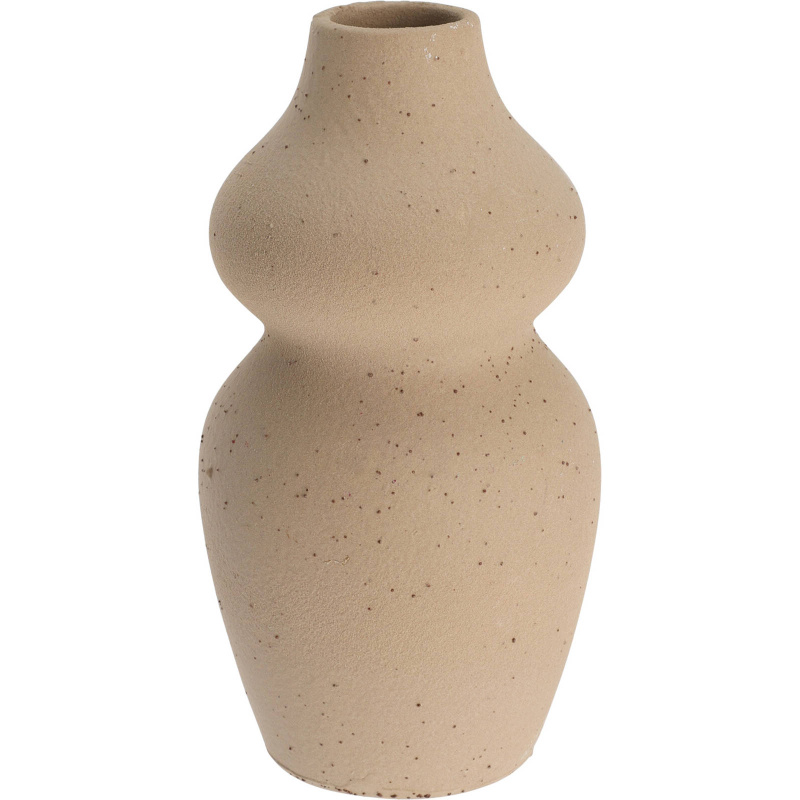 Home Styling Collection Dekorační keramická váza, béžová, výš, 14 cm béžová