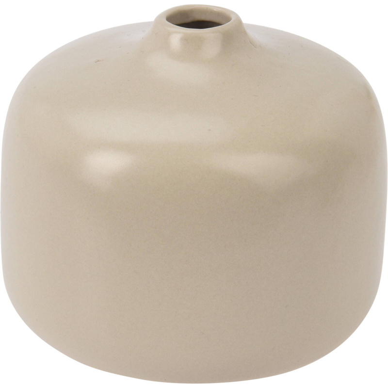 Home Styling Collection Dekorační keramická váza, výš, 8,5 cm, béžová béžová