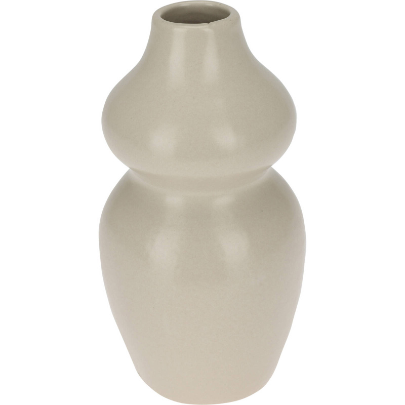 Home Styling Collection Dekorační váza, výš, 14 cm, keramická béžová
