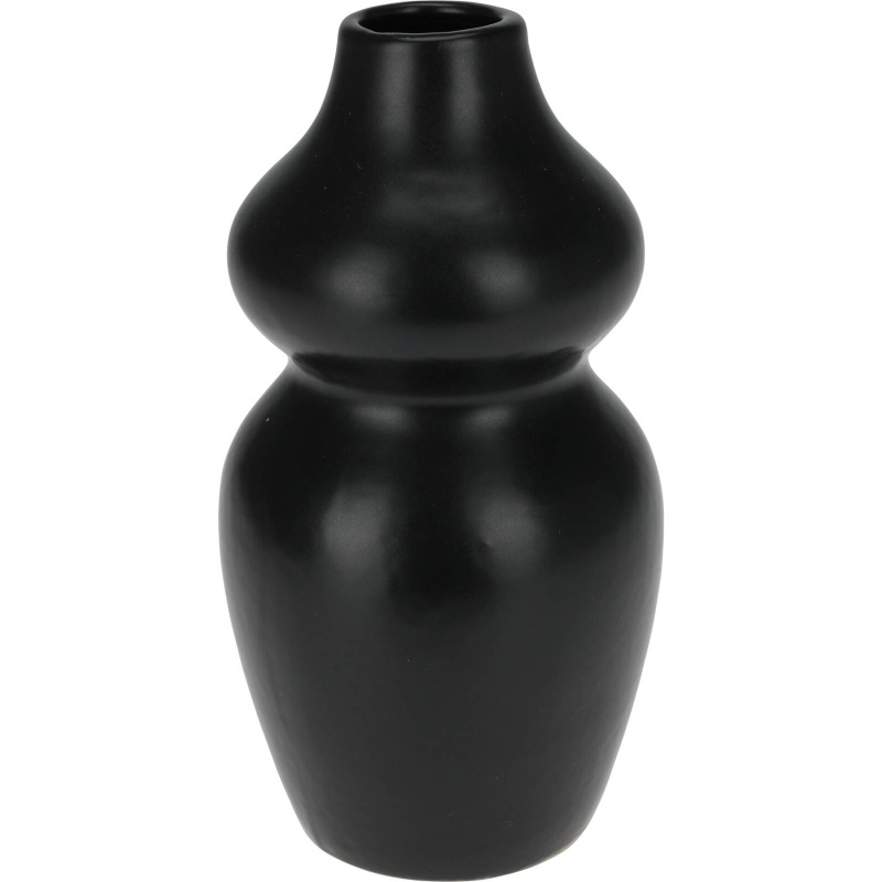 Home Styling Collection Dekorační keramická váza, výš, 14 cm, černá černá