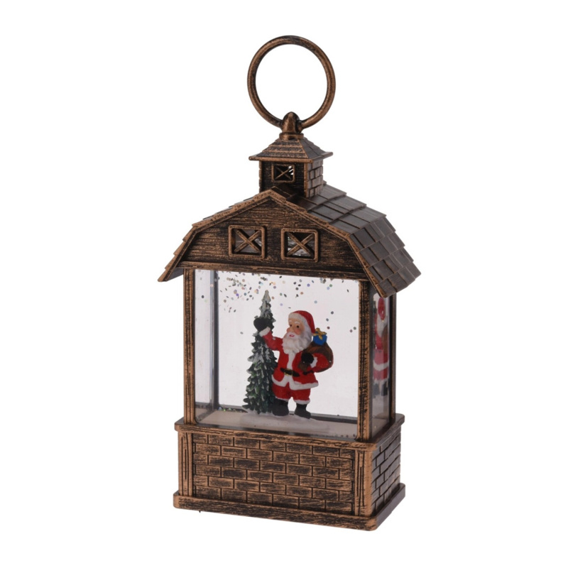 Závěsná vánoční lucerna s LED osvětlením, 4 druhy, 14 cm