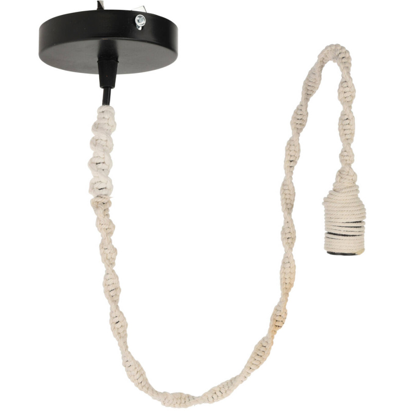 Home Styling Collection Závěs na stropní lampu, 90 cm béžová