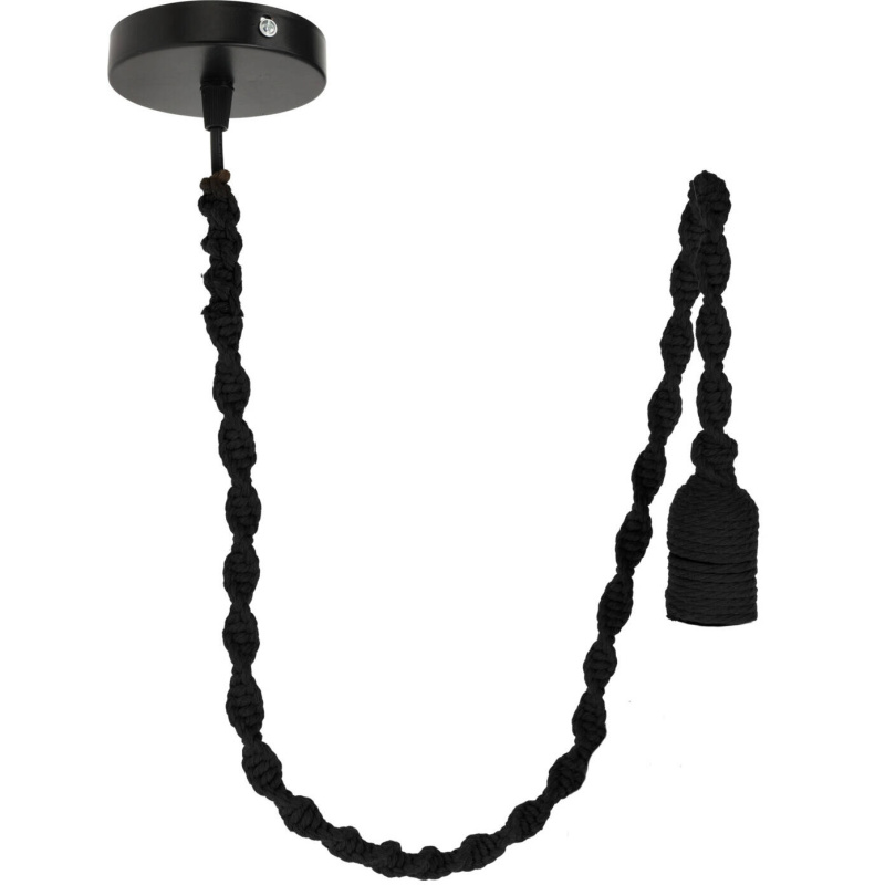 Home Styling Collection Objímka s kabelem pro stropní lampu, 90 cm – černá černá