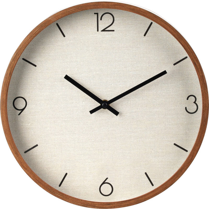 Home Styling Collection Nástěnné hodiny, minimalistický ciferník, Ø 30 cm hnědá