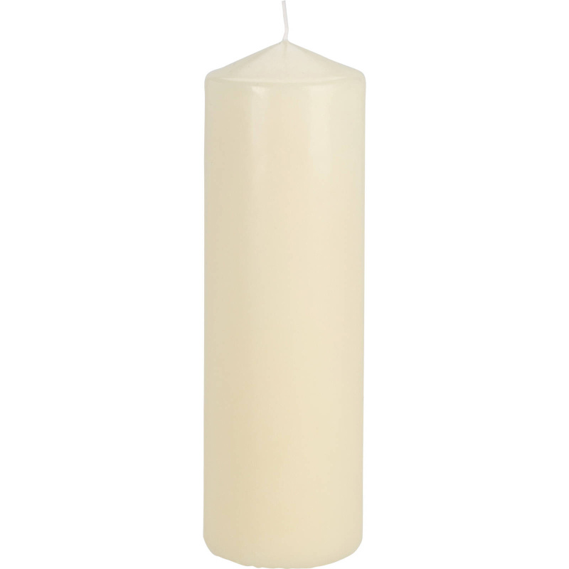 Home Styling Collection Svíčka z parafínu, Ø 8 x 25 cm, béžová béžová