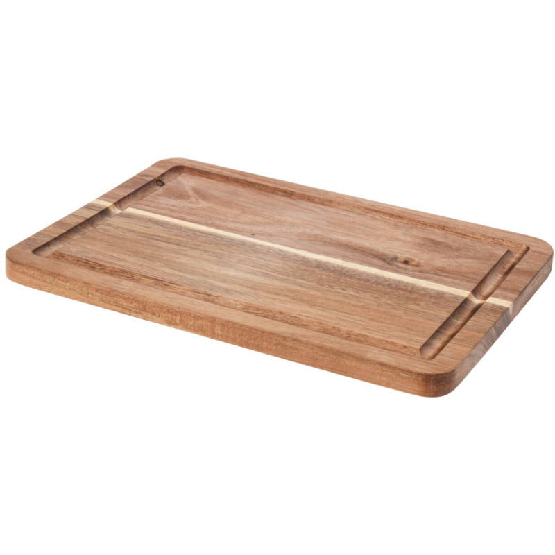 EH Excellent Houseware Krájecí prkénko z akáciového dřeva WOOD, 20 x 28,2 x 1,6 cm hnědá
