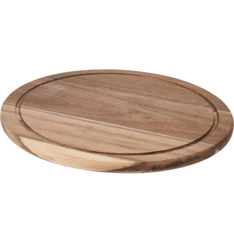 EH Excellent Houseware Krájecí prkénko z akáciového dřeva, kulaté, Ø 30 cm hnědá