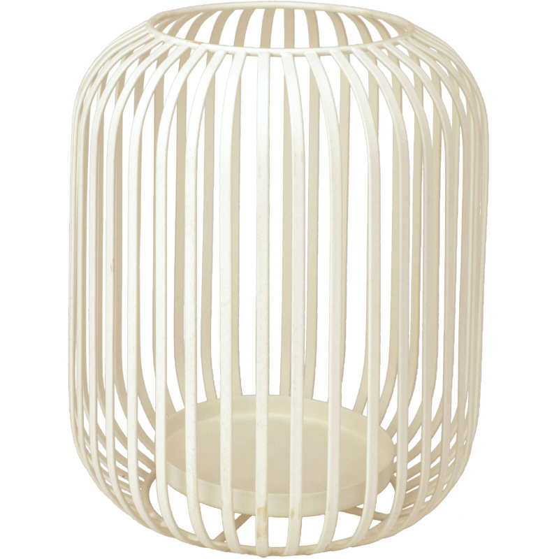 Home Styling Collection Lucerna na svíčku, 22 x 27 cm, bílá bílá