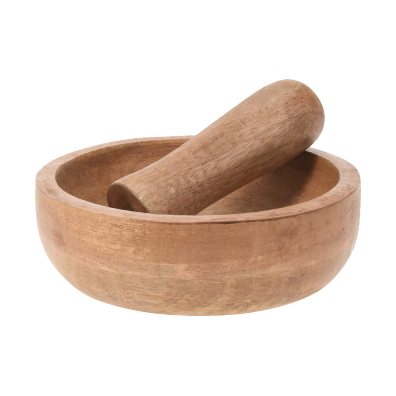 EH Excellent Houseware Hmoždíř z mangového dřeva, Ø 15 cm hnědý A65005530