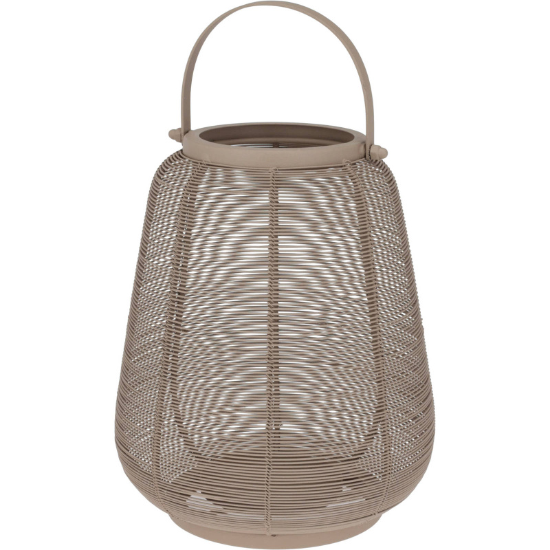 Home Styling Collection Kovová lucerna MINIMAL, výš, 28 cm béžová