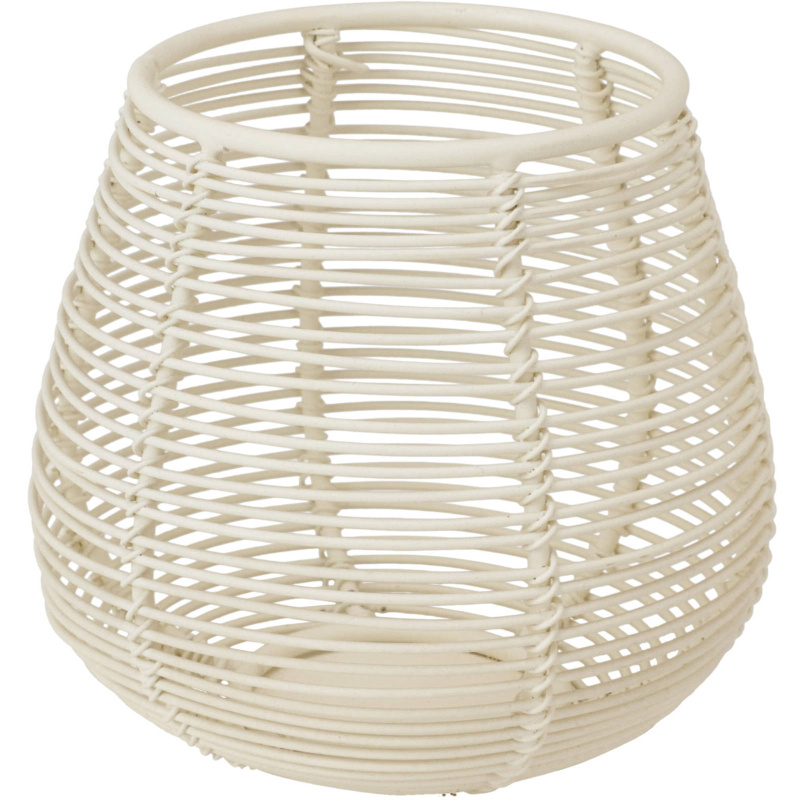 Home Styling Collection Svícen na tealight, kovový, 10 x 9 cm bílá