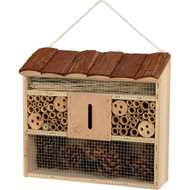 ProGarden Hmyzí hotel s dřevěnou střechou, 29,5 x 10 x 28,5 cm vícebarevná