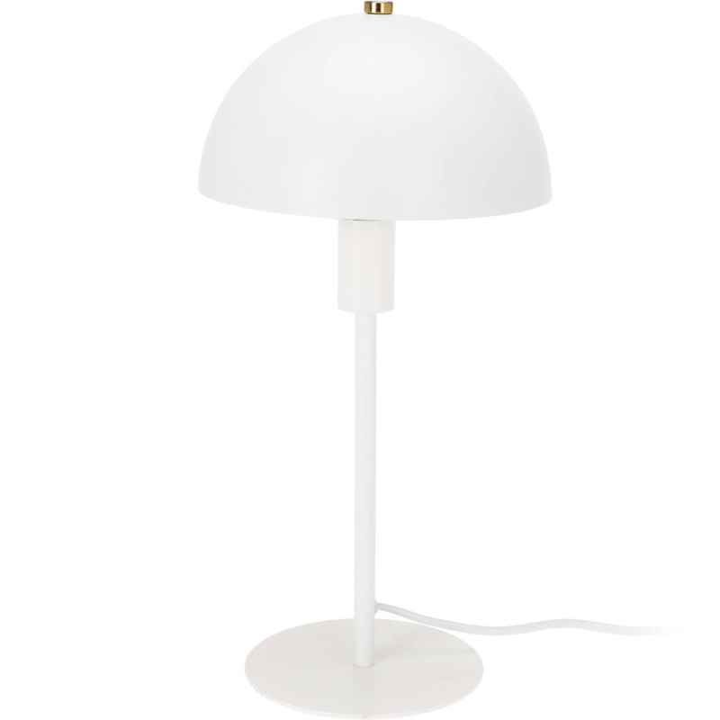 Home Styling Collection Kovová stolní lampa, hřib, 18 x 36 cm bílá