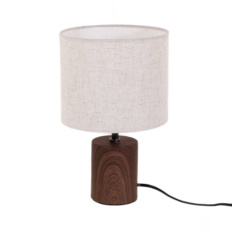 Home Styling Collection Stolní lampa s textilním stinítkem, 23 x 36 cm hnědá