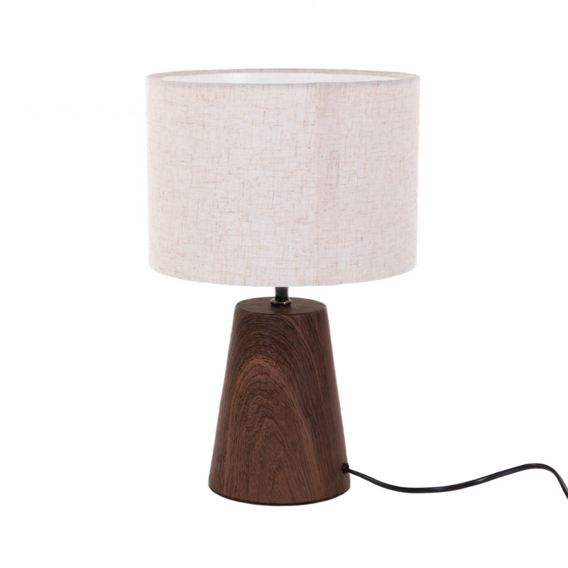 Home Styling Collection Stolní lampa s textilním stinítkem, 23 x 36 cm hnědá