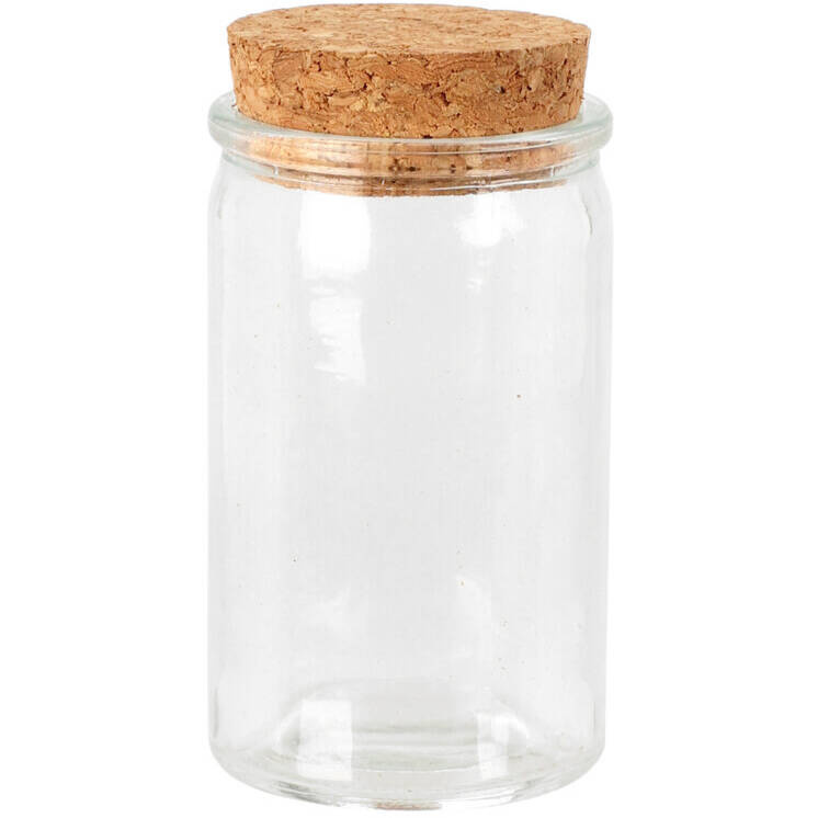 Home Styling Collection Skleněná úložná dóza, 50 ml transparentní
