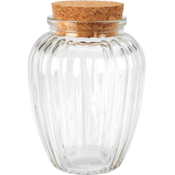 Home Styling Collection Skleněná úložná dóza, 280 ml transparentní
