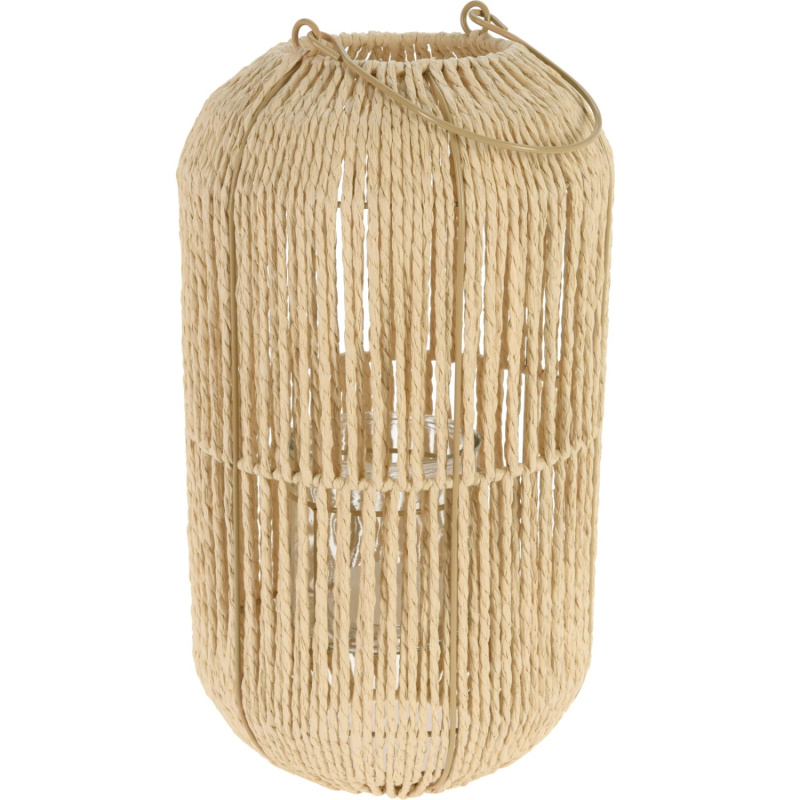 Koopman Lucerna kov/provázek přírodní pr. 21 x 26 cm