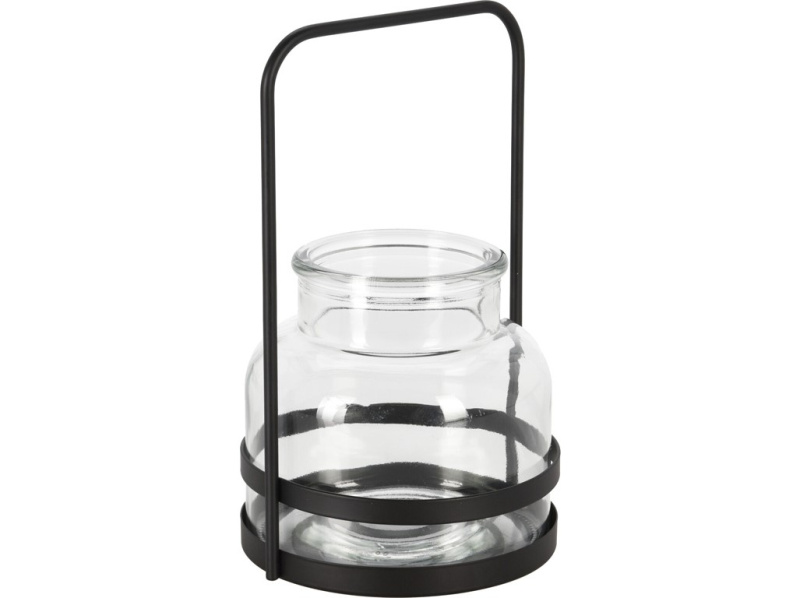 Home Styling Collection Svícen na telight, kovový držák transparentní