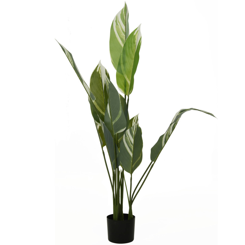 Home Styling Collection Umělá rostlina s velkými listy, 118 cm zelená