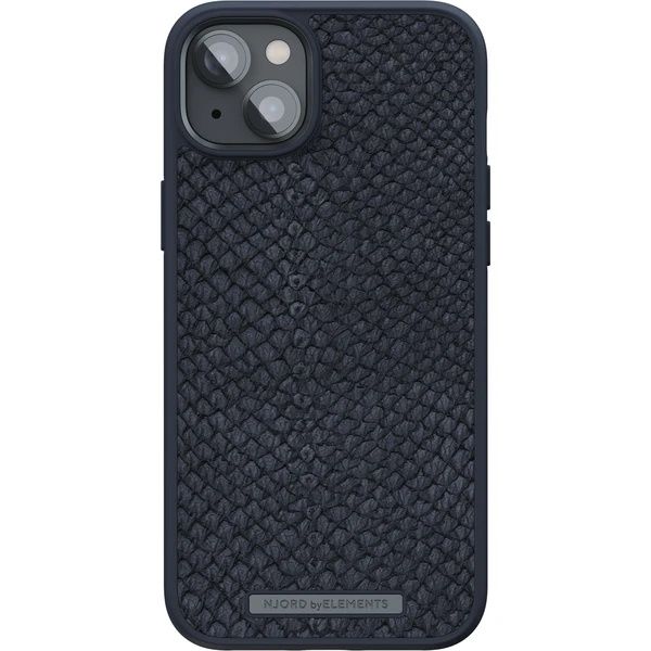 NJORD Salmon Leather MagSafe kryt pro iPhone 14 Plus - Černá
