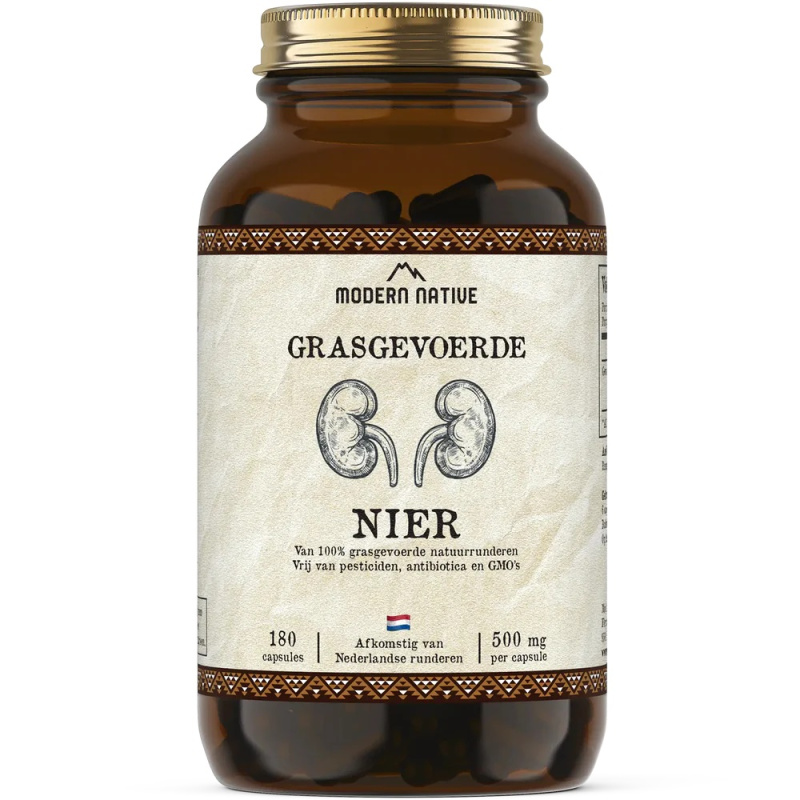 Modern Native Nier Sušené hovězí ledviny v kapslích, 500 mg, 180ks