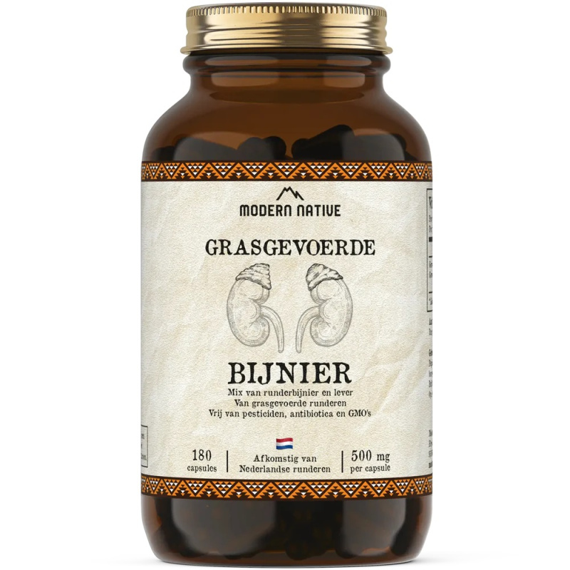 Modern Native Bijnier Sušené hovězí nadledvinky v kapslích, 500 mg, 180ks