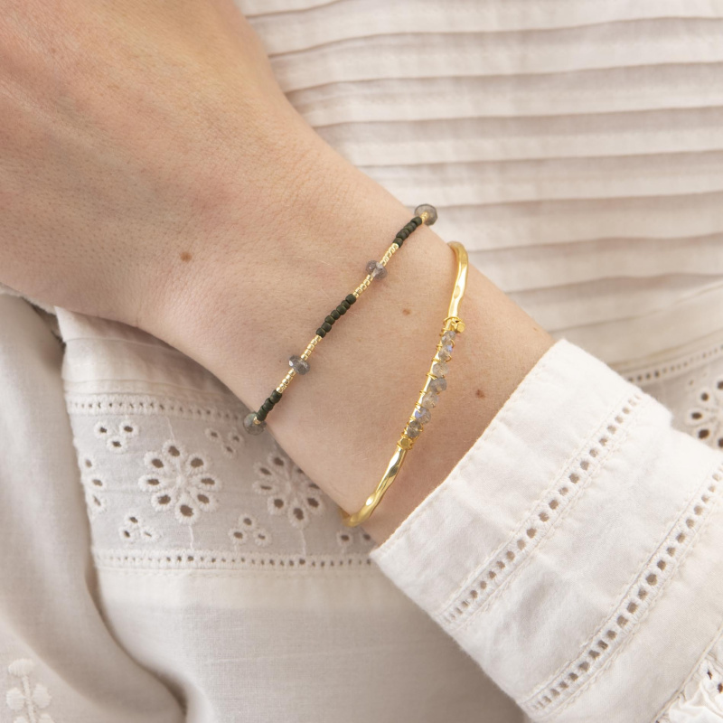 A BEAUTIFUL STORY Náramek Warrior - Labradorite