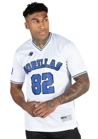 Gorilla Wear Pánské tričko San Mateo bílá/modrá - S