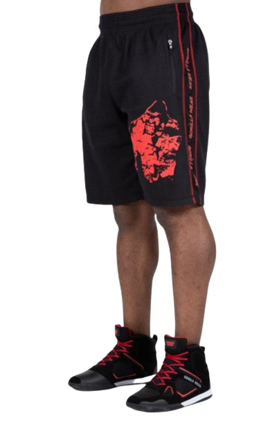 Gorilla Wear Pánské šortky Buffalo Old School Black/Red - XXL/3XL