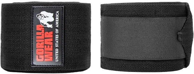 Gorilla Wear Kolenní bandáže 2 m - černá