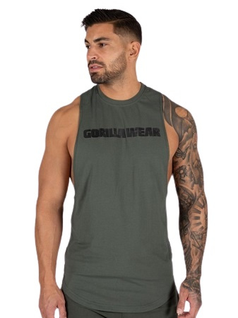 Gorilla Wear Pánské Milo tílko army zelené - 2XL