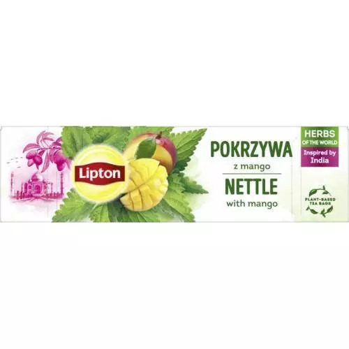 Bylinný čaj Lipton - kopřiva a mango, 20x  1,3 g