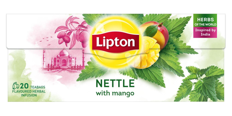 Bylinný čaj Lipton - kopřiva a mango, 20x  1,3 g