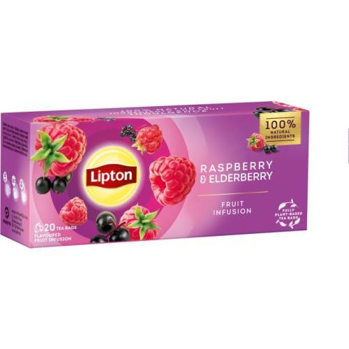 Ovocný čaj Lipton -černý bez, 20x 1,7 g