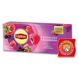 Ovocný čaj Lipton -černý bez, 20x 1,7 g