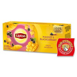 Lipton Ovocný čaj Liton - mango a černý rybíz, 20x 1,7 g