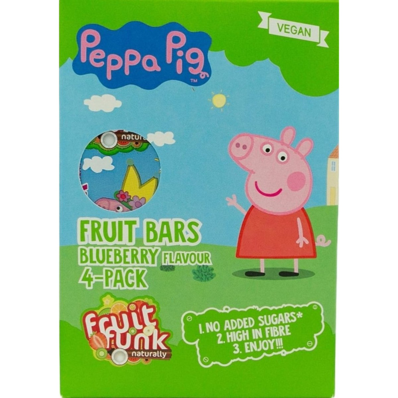 Fruitfunk Prasátko Pepa borůvkové tyčinky 4×20 g