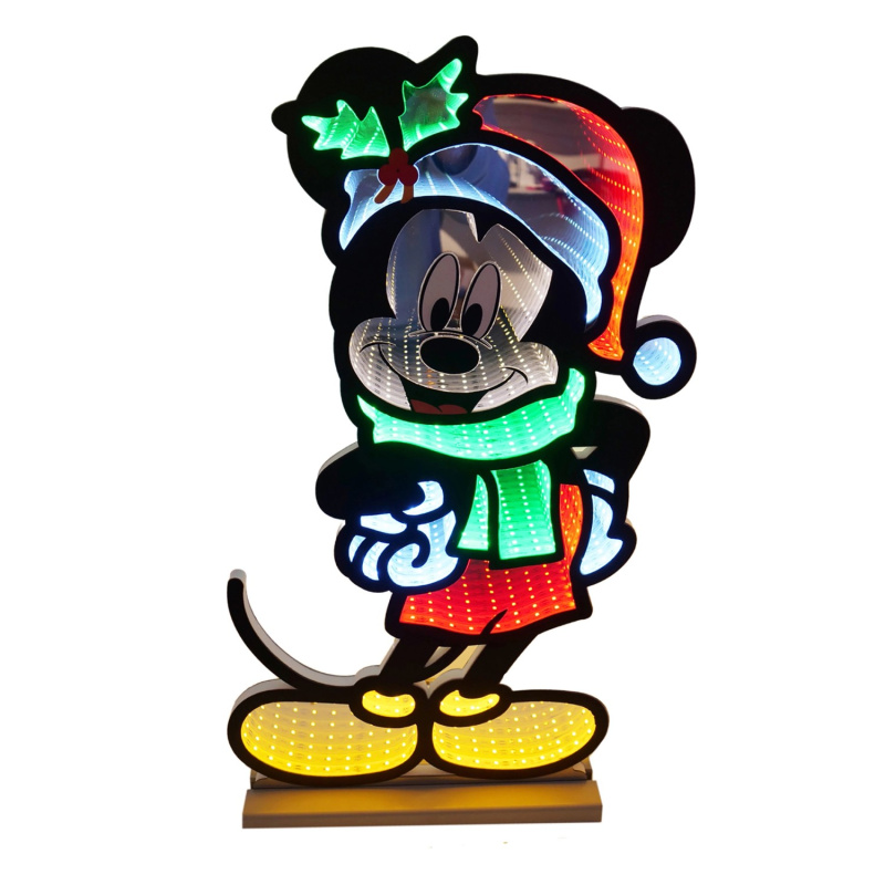 Disney Interiérová vánoční figurka Infinity Mirror Mickey Mouse, 40 cm