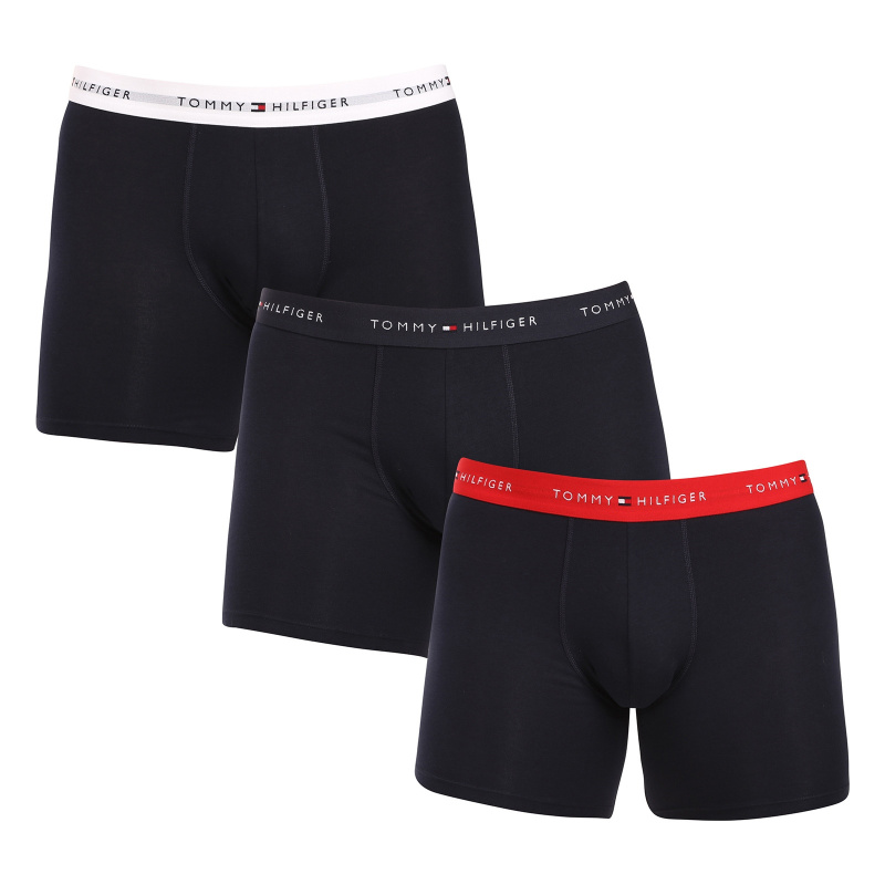 3PACK pánské boxerky Tommy Hilfiger tmavě modré (UM0UM02765 0W3) XXL, trenky / trenýrky
