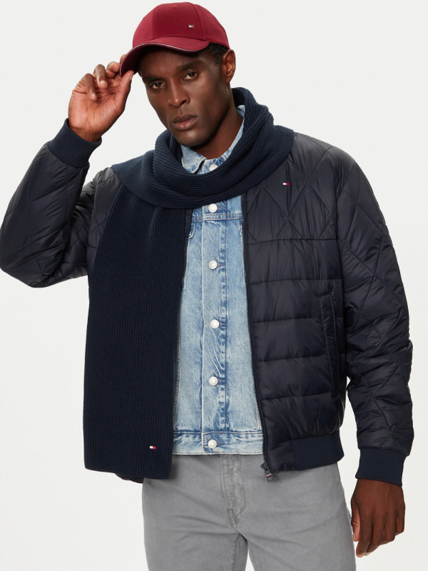 Tommy Hilfiger pánský tmavě modrý šál