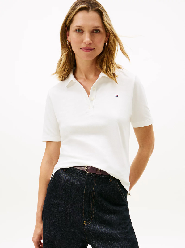 Tommy Hilfiger dámské bílé polo třičko