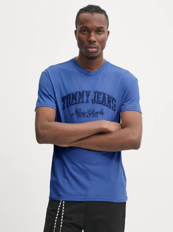 Tommy Jeans pánské modré tričko