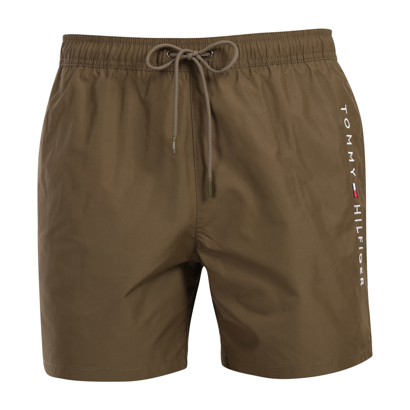 Pánské plavky Tommy Hilfiger zelené (UM0UM03258 RBN) L