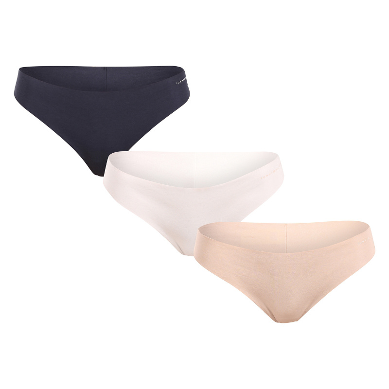 3PACK dámská tanga Tommy Hilfiger bezešvá vícebarevná (UW0UW05959 0V1) L