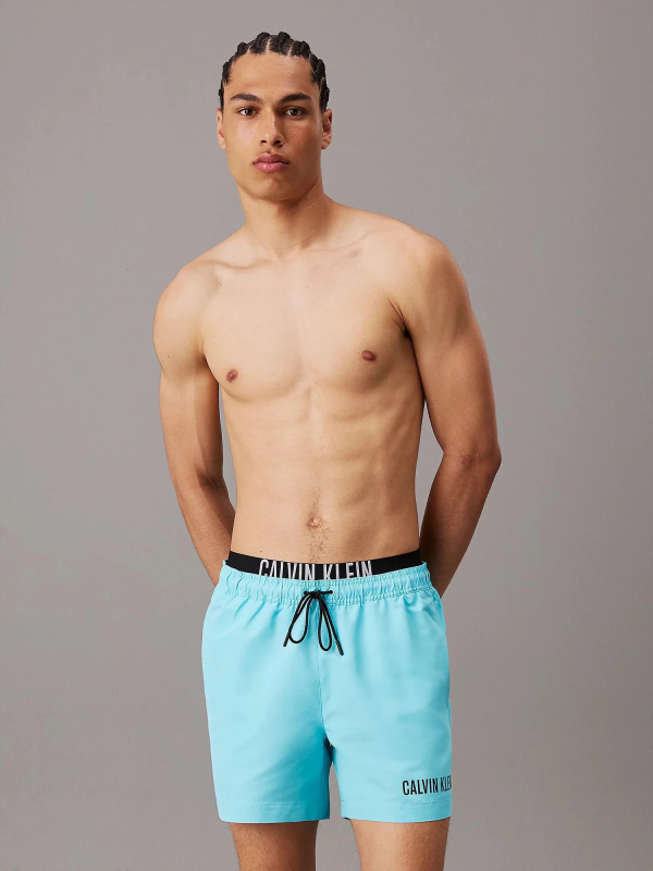 Pánské plavky KM0KM000992 DCE sv. modré - Calvin Klein XXL