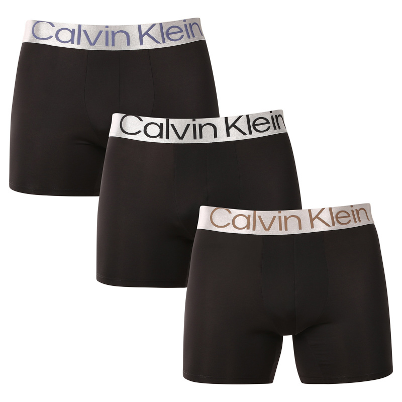 3PACK pánské boxerky Calvin Klein černé (NB3075A-QTG) M, trenky / trenýrky