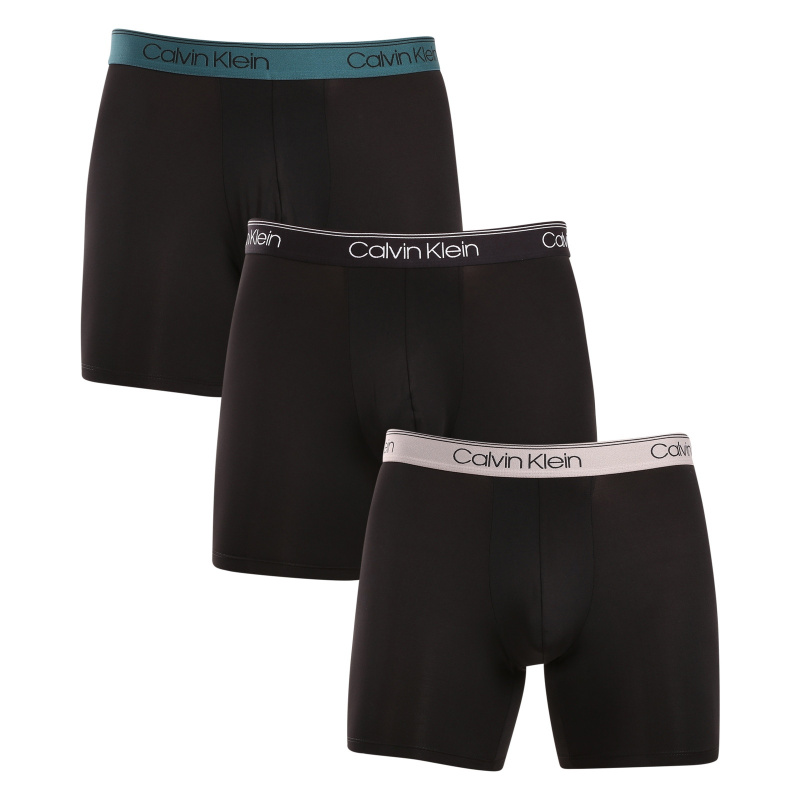 3PACK pánské boxerky Calvin Klein černé (NB2570A-Q7E) M, trenky / trenýrky