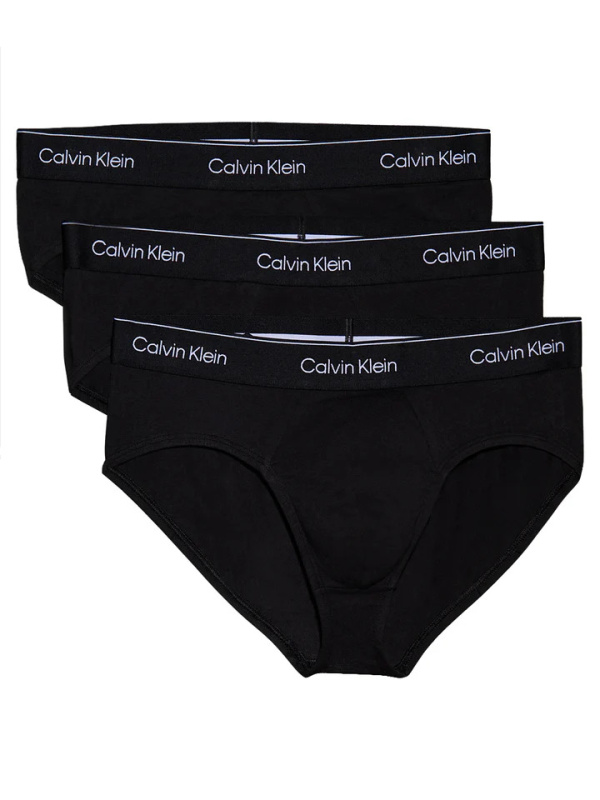 3PACK pánské slipy Calvin Klein černé (NB3962A-TM6) S